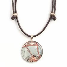 Chart Metal Works Bronze Necklace Unique Map And Nautical