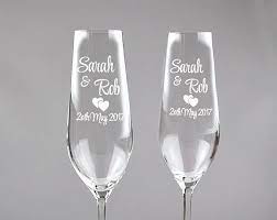 Bride And Groom Champagne Flutes Set Of 2 Personalised Etsy Wedding Champagne Glasses Wedding Wine Glasses Wedding Glasses