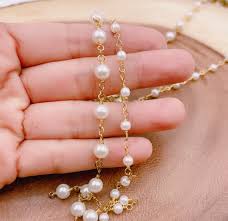 Clients must be of sound and sober mind. 14k Gold Filled Pearl Chain White Pearl Rosary Chain Bulk Chain Rondelle Glass Beads Beaded Chain Necklace Chain Ch155 Beadscreation4u