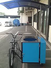 Cart With Bike Good For Fishball Squidball Kwek2 And Other Streetfood In The Philippines Food Cart Food Cart Design Food Cart Business
