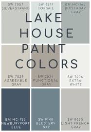 Lake House Blue And Gray Paint Colors The Lilypad Cottage In 2020 Paint Colors For Home House Colors Exterior House Colors