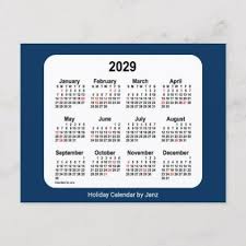 2029 Police Box Blue Holiday Mini Calendar By Janz Zazzle Com Mini Calendars Holiday Calendar Custom Calendar