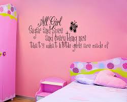 Sugar And Spice Little Girls Room Vinyl Wall Quote Decal Home Decor Wall Sticker Wall Decor Bedroom Girls Cool Girl Bedrooms Bedroom Ideas For Small Rooms Diy