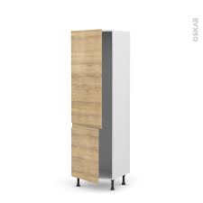 Colonne De Cuisine N 2721 Armoire Frigo Encastrable Ipoma Chene Naturel 2 Portes L60 X H195 X P58 Cm Oskab Frigo Encastrable Caisson Cuisine Colonne Cuisine