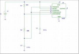 The circuit will not repeat it's timing cycle if the push switch s1 will remain on or pressed, after a timing cycle is completed. The 555 Timer Schematic Diagram Download Scientific Diagram