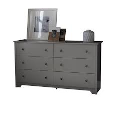 Browse a large selection of dressers for sale, including wooden, distressed and mirrored dressers, as well as chests of drawers for storing clothes. 6 Drawer Double Dresser And 2 Nightstands Bedroom Furniture Set In Soft Gray 1979076 Pkg