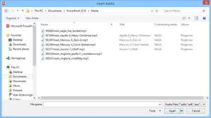 Add wav files to presentation folder. How To Add Sound To Your Slides In Powerpoint 2016 Dummies