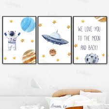 Lukisan mural tentang planet lusr angkasa. Poster Seni Ruang Angkasa Kartun Planet Nordic Lukisan Kanvas Astronot Ufo Keluarga Dekorasi Mural Kamar Anak Anak Taman Kanak Kanak Buy Lukisan Kanvas Dinding Seni Dinding Art Cetak Kanvas Product On Alibaba Com