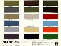 Posted Image Paint Charts Hq Holden Painting