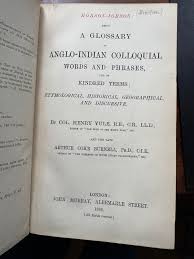 extraordinary Hobson Jobson 1886 ...