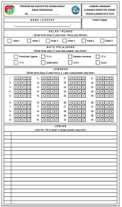 Contoh ljk , sd, smp, sma, google drive , info guru, download gratis. Lembar Jawaban Ulangan Semester Genap Jenjang Sekolah Dasar Sd Mi Excel Terbaru Dapodik Co Id