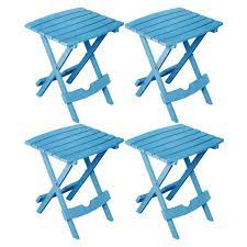 Use it in tight spaces, like dorm rooms where space is at a premium. Adams Manufacturing 8500 48 3700 Plastic Quik Fold Side Table Bluestone Set Of 2 Free 84 Inch Round Tablecloth Patio Furniture Accessories Patio Lawn Garden Fcteutonia05 De