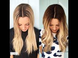 Diy From Blonde To The Perfect Balayage Easy To Follow At Home Tutorial Youtube Color Melting Hair Diy Ombre Hair Blonde Hair At Home