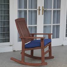 Delahey Wood Porch Rocking Chair Light Brown Rocking Chair Porch Outdoor Rocking Chairs Rocking Chair