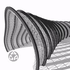 3d Modeling A Linear Organic Form Using Sketchup Design And Model B Organic Form Shell Structure Design