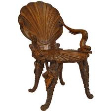 19th C Venetian Grotto Fruitwood Armchair Liked On Polyvore Featuring Home Furniture Chairs Accen Art Nouveau Furniture Antique Chairs Venetian Furniture