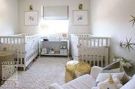 Start with a theme and color palette, then choose furniture and accessories to round out the space. Interior Design Ideas Home Bunch An Interior Design Luxury Homes Blog Twin Baby Rooms Nursery Twins Twin Nursery Gender Neutral