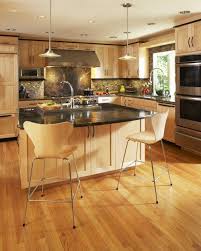 Natural Maple With Water Clear Varnish Eclectic Kitchen Maple Kitchen Cabinets Eclectic Kitchen Design