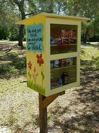 Use recycled materials to make a tiny neighborhood library where people can borrow, return and/or. What Little Free Pantries Say About Hunger In America