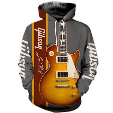 3d Printed Gibson Les Paul Design Clothes Qs1905