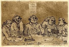 A London Justice Of Peace Is Seated Behind A Table His Hands Clasped In Front Of Him On Either Side Are Three Men Justice Of The Peace Military Support Peace