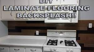 If you put vinyl up as the backsplash. Laminate Flooring Backsplash Youtube