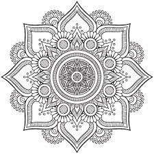 Yoga logo, background for meditation poster. Floral Indian Mandala Coloring Pages Pdf Mandala Vector Mandala Coloring Pages Mandala Coloring