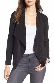 Bb Dakota Wade Drape Front Faux Suede Jacket Nordstrom Drape Front Jacket Faux Suede Jacket Clothes