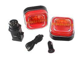 Wireless Magnetic Led Trailer Towing Light Kit For Rv Caravan Boat Towing Lights Led Trailer Lights Led Light Kits