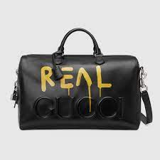 Guccighost Duffle Leather Duffle Bag Men Mens Leather Bag Leather Duffel Bag