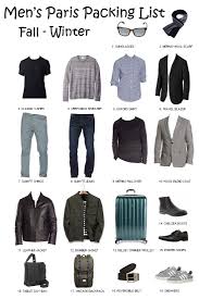 Paris Packing List For Men Fall Winter 2020 2021 World In Paris Winter Travel Outfit Travel Outfit Travel Essentials Men