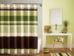 Shower Curtain Is Similar Green Accent Wall With Brown Or Tan Green Accent Walls Bathroom Decor Room Accessories