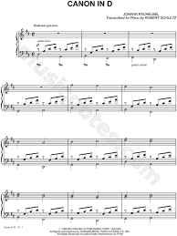 Permission granted for instruction, public performance, or just for fun. Johann Pachelbel Canon In D Sheet Music Piano Solo In D Major Transposable Download Print Sku Mn0026259