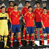 Uniforme infantil / juvenil camisa e shorts seleção da espanha home 2018, máxima qualidade, em até 12x sem juros via paypal, entrega em todo o brasil. 1