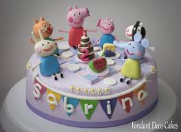 Fondant Peppa Wutz Torte Torta Peppa Pig Cake Fondant Desserts