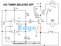 Broadly speaking, time delay circuits are rc circuits. 555 Timer Delay Off Circuit Diagram