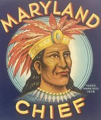 Antique Vintage 1920s Maryland Chief Label, Baltimore, MD, 🥫 in Liquor!