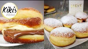 Berliner Kreppel Krapfen Gelingsicheres Rezept Berliner Pfannkuchen Mit Marmelade Nutella Youtube Backrezepte Rezepte Lebensmittel Essen