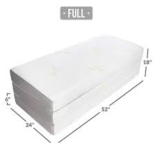 Amazon Com Milliard 6 Inch Memory Foam Tri Fold Mattress With Ultra Soft Removable Cover With Non Slip Bottom Tw Mattress Memory Foam Mattress Foam Mattress