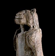 Professionaly made cast resin replica of paleolithic figurine found in germany, scientific exact copy, very rarely to obtain. Wieder Im Ulmer Museum Die Ruckkehr Des Lowenmenschen