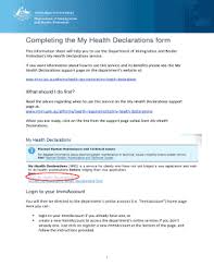 My Health Declarations Electronic Form Download Fill Online Printable Fillable Blank Pdffiller