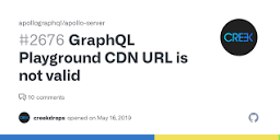 GraphQL Playground CDN URL is not valid · Issue #2676 ...