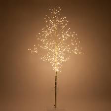 Wintergreen Lighting 4 Ft Gold Lighted Twig Tree With 390 Warm White Led Fairy Lights 78616 The Home Depot Fairy Lights In Trees Led Fairy Lights Fairy Lights