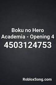 One list contains all active and the other has all expired promotions for this game. Boku No Hero Academia Opening 4 Roblox Id Roblox Music Codes In 2021 Roblox Boku No Hero Academia Hero