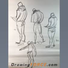 How To Draw Gestures And Dynamic Figures With Mike Mattesi Canvas Drawing Guy Drawing Male Figure Drawing