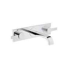Grohe pipe outlet kitchen sink wall tap chrome 150 mm spout 13052000. Grohe Three Hole Basin Mixer 1 2