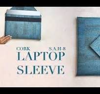 Sew At Home 8 - How To Make Handmade DIY Cork Laptop Sleeve Using Cork  Leather Fabric Tutorial