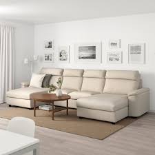 Lidhult Sectional 4 Seat With Chaise Gassebol Light Beige Shop Ikea Ca Ikea Chaise Sectional Ikea