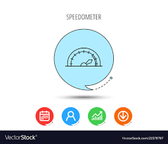 Speedometer Icon Speed Tachometer With Arrow