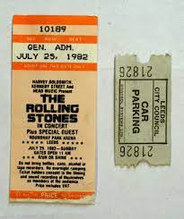 The Rolling Stones Ticket Stub Rolling Stones Concert Rolling Stones Stone